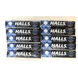10 Packs Halls Extra Strong Menthol Lozenges