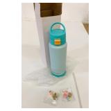 New Plus Eight 24oz 750ml Blue SS Water Bottle