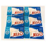 6x 30g Jell-O Fat Free Vanilla
