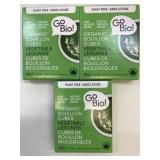 3x GoBio! Organic Vegetable Bouillon Cubes 66g/ea