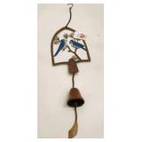 28' Long Metal Blue Jays Garden Bell Decor