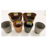Assortment of Plastic Planter Pots