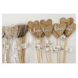 36 Wooden 21' x 3' LOVE picks