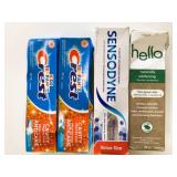 Crest, Sensodyne & Hello Toothpastes