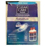 2x 360ml Clear Care Plus Contact Lens Solution