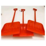 3 New 27' Nordic Trail Kids Snow Shovels