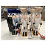 7 New 10'  Wooden Nutcrackers