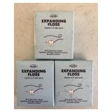 3 New 164ft/Ea Expanding Floss Mint Flavor