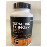 120 Turmeric & Ginger 3000mg Capsules
