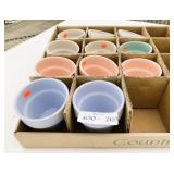 11 New 4' Pastel Colour Ceramic Pots