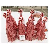 8 New 8.5' & 9.5' Red & White Candy Cane Trees
