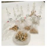 8 New Glass 8' Trees w/Ornaments