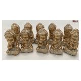 10 New Assorted Style 6' Tall Gold Buddhas