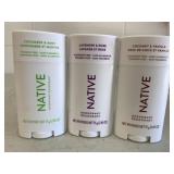 3x 75g Native Deodorants
