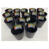 16x New 4' Tall Black Plastic Planter Pots