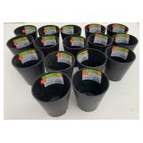 16x New 4' Tall Black Plastic Planter Pots