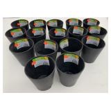 16x New 4' Tall Black Plastic Planter Pots