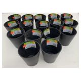 16x New 4' Tall Black Plastic Planter Pots