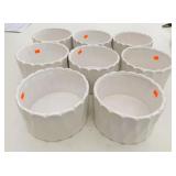 8x White Ceramic Planter Pots 3.5' Tall