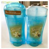 2x 73g Secret Clear Gel Vanilla Deodorant