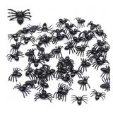 5x 150/Pk Mini Black Spider Decorations