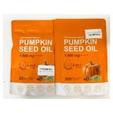 2x 300 Cold Pressed Pumpkin Seed Oil Softgels