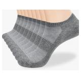8 New Pairs Unisex Ankle Socks Black Size 5-7