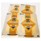 4x 3/Pack Gator 400 Grit Extra Fine Sand Paper