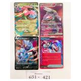 4 Pokemon Card Lot