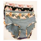 New 6 Pack Womens Floral Printed Underwear 2XL