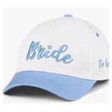 2 New Blue & White Bride To Be Hats