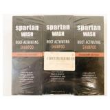 3x 100ml Spartan Wash Root Activating Shampoos