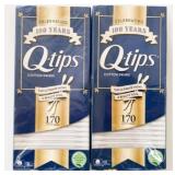2x 170/Pk Q-tips Cotton Swabs