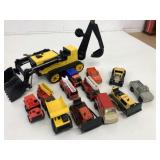 Assorted Trucks, Tractor + Toy Lot