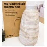 New 10.5" Ceramic Vase
