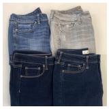 4 Like New Pairs Hilfiger, AE, Hollister Jeans