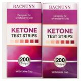 2 Boxes Bacnunn Ketone Test Strips w/Urine Cup