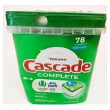 78 Cascade Complete Dishwasher Tabs