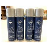 4x 130ml Toy Lube Non-Drip Water Base