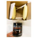 New 10oz Leather Recolouring Balm Repair Dark Grey