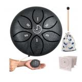 New Steel Tongue Handpan Drum 3" w/6 Notes & Bag