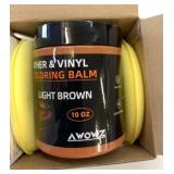 10oz Leather Recolouring Balm Repair Light Brown