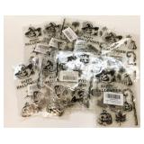 12 New Halloween Clear Gel Window Clings