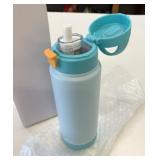 New Plus Eight 24oz 750ml Blue SS Water Bottle