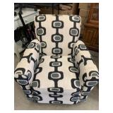 Urban Barn Occasional Chair w/Geometric Pattern