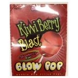 Box of 48 Kiwi Berry Blast Blow Pop Gum Filled