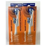 4 New Spinbrush Smart Clean Soft Replacement Heads