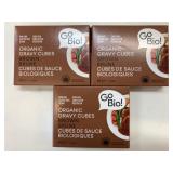 3x GoBio! Organic Brown Gravy Cubes 60g/ea