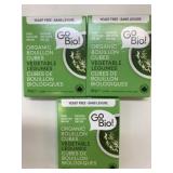 3x GoBio! Organic Vegetable Bouillon Cubes 66g/ea