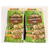 2x 40/Pack Quaker Chewy Chocolatey Fun Bar Mix